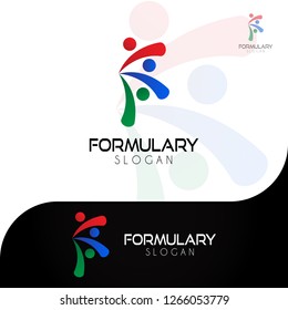 This logo illustrates the letter F. This logo is good for use by companies engaged in the pharmaceutical field or other fields engaged in the manufacture of drugs in the health field.