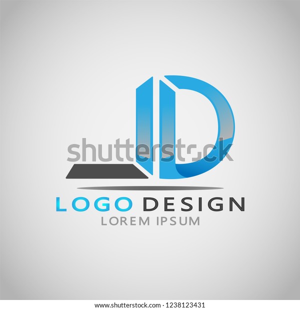 This Logo Illustrates Letter L D Stock Vector (Royalty Free) 1238123431 ...