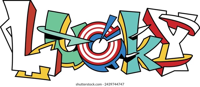 Esta es una ilustración del logo de "Lucky".