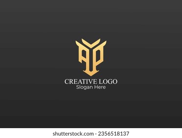 Este logotipo con las iniciales AP o PA es un símbolo de elegancia en simplicidad. Su elegante y elegante tipografía le da un toque moderno impresionante.