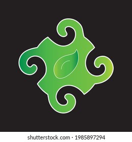 This logo inspiration is batik motif and nature