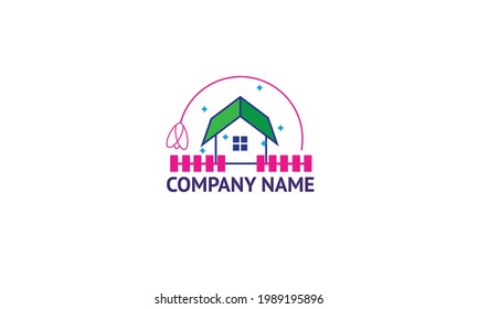 Este logo está inspirado en una casa de campo limpia y serena