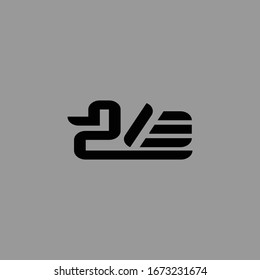 This logo is inspired by ducks that have wings