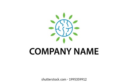 Este logo está inspirado en un cerebro feliz o saludable