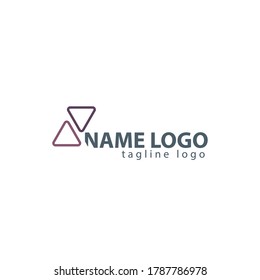 This logo is inspired by the letter R. Formed from two triangles that are mirrored so that it forms the letter R. The name of the logo please adapt to your company.