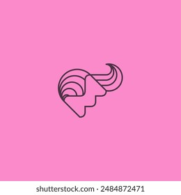 Este logotipo está inspirado en la letra M y una vista lateral de la cara de una mujer, con el pelo soplando en el viento que es suave y elegante, por lo que es adecuado para el negocio de la belleza.

