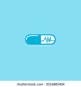 This logo is inspired by medicine and electrocardiogram, where the two objects are very compatible, this logo is very suitable for medical companies, clinics, health agents, hospitals, etc.
