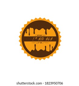 Dieses Logo ist inspiriert von der schmelzenden Schokolade, einem klassischen Logo mit einem charakteristischen Emblem. Geeignet für private Firmen oder für private Haushalte.