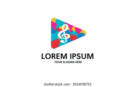This logo is inspired by a musical tone and play, this logo is perfect for adult music content to children