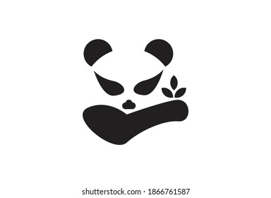 This logo is inspired by a panda