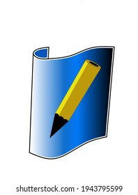 This logo is inspired by pencil and paper