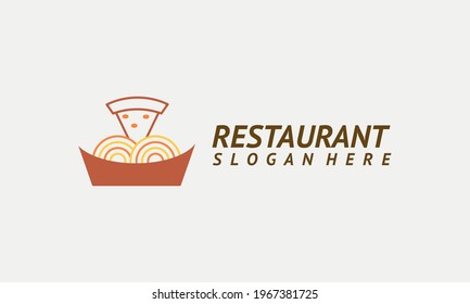This logo is inspired by pizza, pasta and this logo bowl is perfect for any restaurant