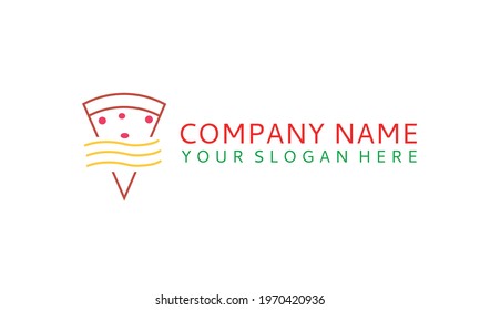 This logo is inspired by a pizza and pasta