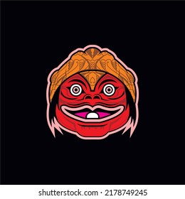 This logo is inspired by a puppet character named Cepot, the original character of the Indonesian nation, precisely in the Sundanese tribal area.  svg