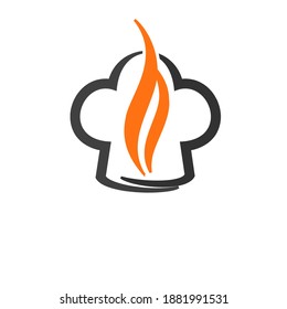 This logo is inspired by the shape of a chef's hat