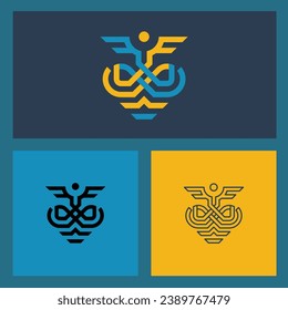 This logo is inspired by the tiger's head and also the shape of a tree. This logo is addressed to a corporate or business institution. The tiger logo will appear when the position of the small circle 