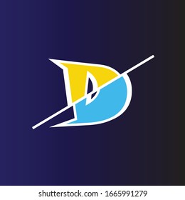 Dieses Logo ist inspiriert von dem Buchstaben "D" geschnitten