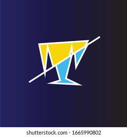 This logo inspired from letter "T" sliced