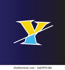 Dieses Logo ist inspiriert von dem Buchstaben "Y" geschnitten