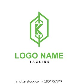 this is logo with letter k in the middle