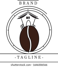 This logo made by using a simple and classic aspects for a Coffee Brand or Coffee Store