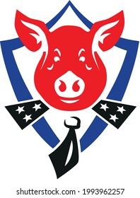 This logo is made in a minimalistic style. The picture is made in a humorous style and is not intended to offend anyone.