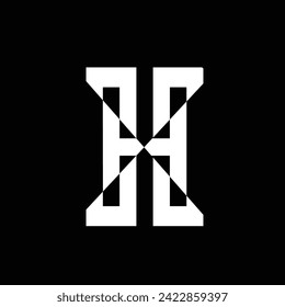 This logo is a logo made with a simple, minimalist letter H with character.
