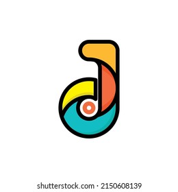 This logo is made using the letters D and J, so it is formed as a colorful logo that forms a combination of D and J. This logo can also be used for souvenirs or symbols of something and others.