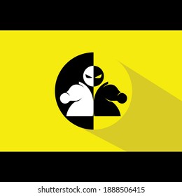 This logo means mature like a man, and strong like horses.