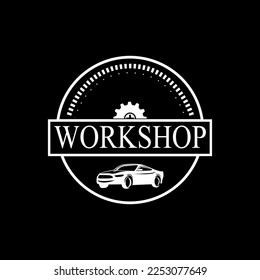 This logo is a mix of a speedometer and a sports car and uses a circle to tidy it up.