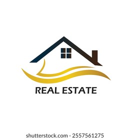 This logo is a modern, minimalist design tailored for a real estate professional.