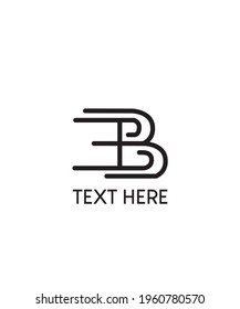 this is the logo monogram of the letters B and E