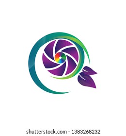 This logo Naturalis with the color aperture and wheel as the center of attention, with leaves that make it look very friendly with nature and technology.