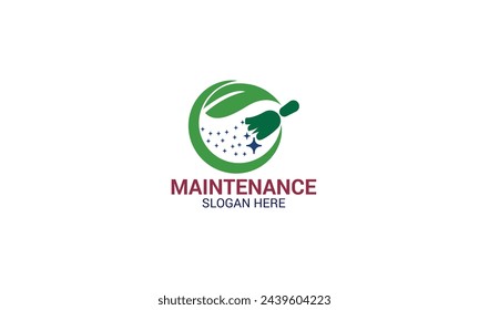 Este logotipo es perfecto para servicios de limpieza y mantenimiento