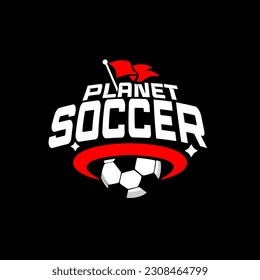 This logo is perfect for a soccer team, mini soccer or a product for a sportswear company, this logo symbolizes an optimistic determination to achieve a global target.