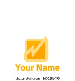 This logo is perfect for your business with a fast letter theme with a lightning theme