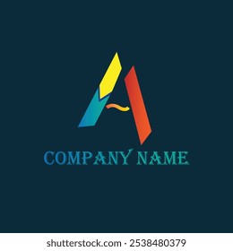 Este logotipo é um reflexo do nome da empresa. Elemento de modelo de design de logotipo de vetor plano utilizável para logotipos de empresas e marcas.