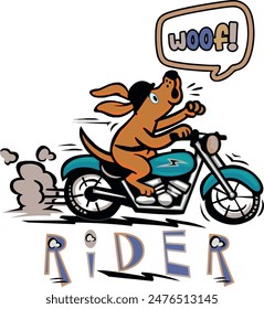 This logo for rider with dog or something like that.