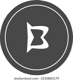 this is a logo with the shape of the letter B with a unique shape 
