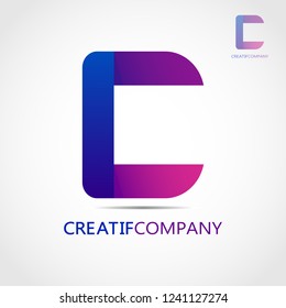 This logo is in the shape of letter C. This logo is suitable for use as the initial logo of a company or business entity. Can also be used as an application logo and various other businesses.