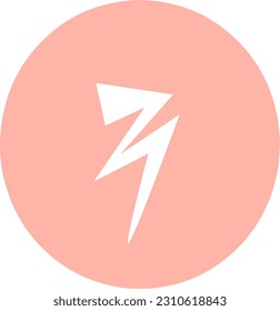 this is a logo with a shape like lightning that is striking 