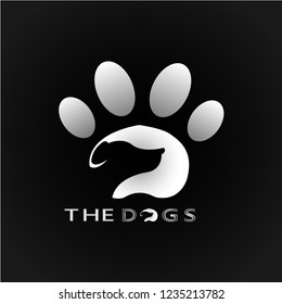 This logo shows a dog with its footprint as the background. This logo is good for use by companies or businesses. But this logo can also be used as an application logo.