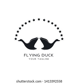 This logo shows a flying duck. This is suitable for use as a company logo or other creative businesses as needed, but this logo can also be used as a logo application.