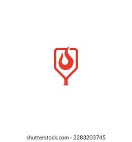 This logo is a sign of a combination of pickleball with fire which depicts high spirits