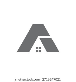 Este logotipo es un ejemplo sofisticado de diseño geométrico minimalista, que combina Elementos arquitectónicos con conceptos de letras. Comunica eficazmente temas de hogar, estabilidad e identidad profesional.