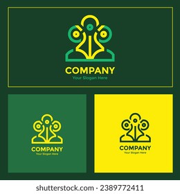 This logo is suitable to be used as a business or company brand and. simple design inspired by the form of people who are passionate about interpreting in achieving a goal someone must take seriously