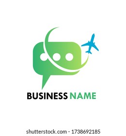 this is logo suitable for 
communication. there are chat and aer plane