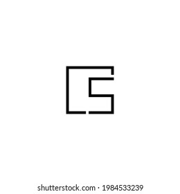 this is a logo, symbol, icon, from the letter S with a square.
