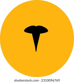Este es un logo o símbolo que tiene forma de planta, también puede ser como una herramienta puntiaguda