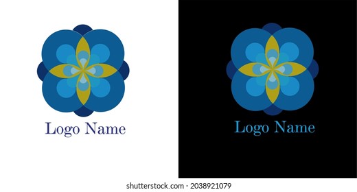This logo symbolizes a beautiful flower, intended for decoration and interior business, because the deep meaning in each color can be felt.